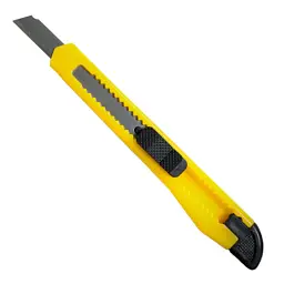 Ніж канцелярський H-Tone 9 мм жовтий (KNIFE-HT-JJ40610-9) - мініатюра 2
