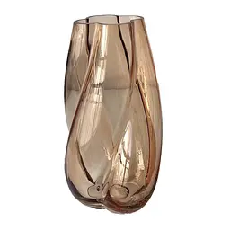 Ваза Ardesto Rosalia, 17.3x15.5х28.4 см, скло, коричневий світлий (AR3831)
