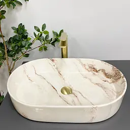 Умивальник VBI Verona 60 onyx glossy накладний VBI-011322 - мініатюра 4