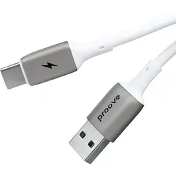 Кабель Proove Flex Metal USB-A to USB-C 2.4A 1m White (CCFM20001202) [130339] - мініатюра 2
