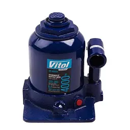 Домкрат гідравлічний телескоп Vitol 4т 2х циліндр макс. підйом 390 мм (DB-40002C)