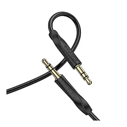Аудіо кабель Borofone BL16 Clear sound AUX 3.5мм male – AUX 3.5мм male Black (34366_3340080) - мініатюра 3