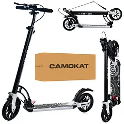 Самокат iTrike міський дорослий 36х14х90-110 см Білий 000222946 - мініатюра 2