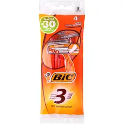 Бритва чоловіча BIC Sensitive 3 без змінних картриджів 4 шт.