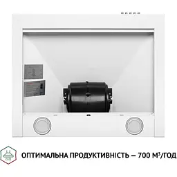 Витяжка купольна Perfelli K 6210 WH 700 LED - мініатюра 4