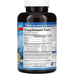 Омега Carlson Labs Maximum Omega 2000 мг 90 капсули - мініатюра 2