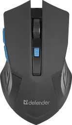 Мишка Defender Accura MM-275 Black-Blue (52275)