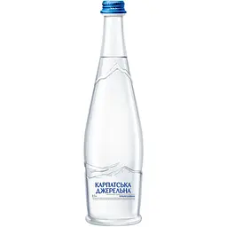 Вода мінеральна Карпатська Джерельна сильногазована 0.5 л (955102)