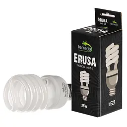 Люмінесцентна лампа Terrario Erusa Tropical UVB 5.0 26W для тропічних рептилій та амфібій - мініатюра 4