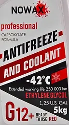 Антифриз готовий NOWAX -42°C G12+ Червоний 5 кг (NX05001) - мініатюра 2