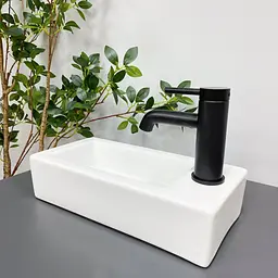 Умивальник VBI Komo L white накладний підвісний VBI-015602, Білий - мініатюра 5