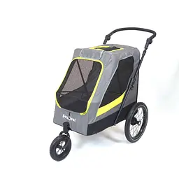Коляска для домашніх тварин до 35 кг Bestopet Люпосанчик BS-RL-02 Grey зі знімним столиком для грумінгу - мініатюра 3