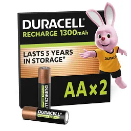 Акумулятор Duracell AA HR6 1300mAh * 2 (5000394039186 / 81367175)