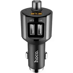 FM-трансмітер Hoco E19 Smart Metal Grey [116005] - мініатюра 5