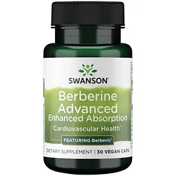 Берберин Swanson Berberine Advanced Enhanced Absorption 30 веганських капсул