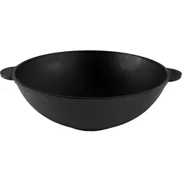 Сковорода Brizoll чавунна WOK з чавунною кришкою 4,7 л 300х103 мм (W30-1) - мініатюра 3