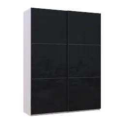 Шафа-купе Doros G-Caiser Кашемір/Чорний 2 Скла 3 частини 180х60х240 (42005326) - мініатюра 5