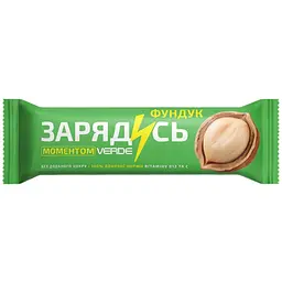Батончик Verde Зарядись Вітамін В12 і фундук 30 г