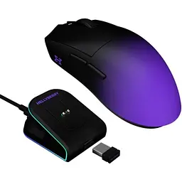 Мишка Hator Hellyberry HM47 Pro RGB Wireless/Bluetooth/USB Black/Violet (HM47PRO_black_violet) - мініатюра 2