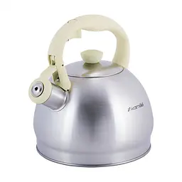 Чайник зі свистком Kamille KM-0693BG 2 л бежевий