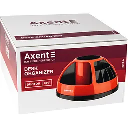 Підставка-органайзер для канцелярських приладів Axent Duoton 11 відділень 17x17x12 см персикова 2204-42-A - мініатюра 2