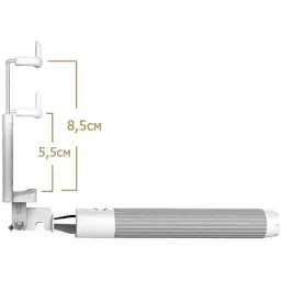 Селфі-монопод Smart 2G Mini зі шнуром Grey - мініатюра 3