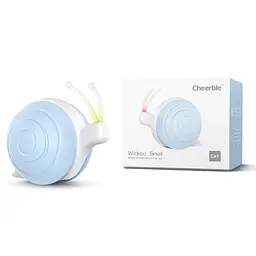 Інтерактивна іграшка для котів Cheerble Wicked Snail CWJ02 (Блакитний) - мініатюра 6