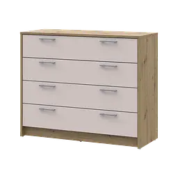 Комод Doros Ронді Дуб Артізан/Кашемір 4 шухляди 100х40х82 (41516187)