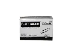 Скріпки BUROMAX 25 мм 100шт круглі BM.5022