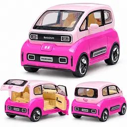 Іграшкова машинка AutoExpert Baojun KiWi EV 1:24 металопластикова, інерційний механізм, світлові та звукові ефекти, відкривні двері - мініатюра 3