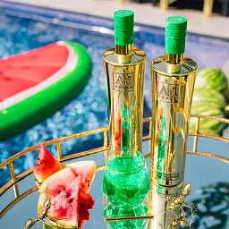 Горілка Au Vodka Green Watermelon 35.2% 0.7 л - мініатюра 5