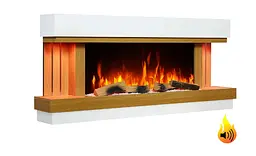 Електрокамін ArtiFlame Sogne AF52 — 3D-ефект полум’я, обігрів до 30 м², Wi-Fi - мініатюра 7