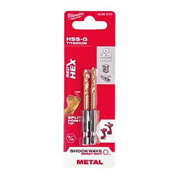 Свердло по металу RedHEX SHOCKWAVE HSS-TiN MILWAUKEE, діаметр 3,5х69х25мм, (2шт)