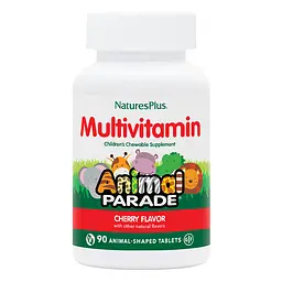 Вітаміни та мінерали NaturesPlus Animal Parade Children's Multivitamin 90 жувальних таблеток Вишня