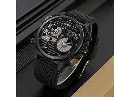 Наручний годинник чоловічий 2202PBK Black Skmei acs0030149 - мініатюра 6