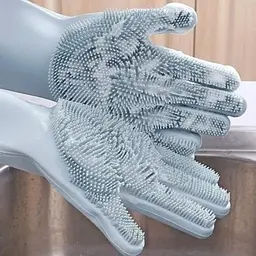 Силіконові рукавички Better Glove універсальні з ворсинками-щітками - мініатюра 3