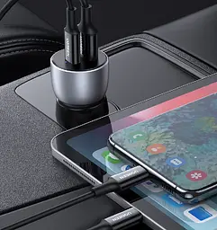 Автомобільний зарядний пристрій UGREEN CD213 2-Port Fast Car Charger gray (UGR-60980) - мініатюра 4