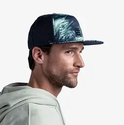 Кепка Buff Trucker Cap Kingara, Night Blue L/XL Синій-Зелений - мініатюра 3