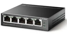 Комутатор TP-LINK TL-SF1005LP, 5x10/100 Mb/s, автоматичне визначення/AUTO MDI/MDIX, металевий корпус, керований - мініатюра 2
