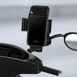 Тримач BASEUS Smart Solar Power Wireless Cycling Electric Holder (SUZG010001) - мініатюра 8