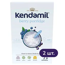 Молочна каша Kendamil з ягодами для дітей 300 г (2 шт. х 150 г)