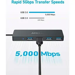 Концентратор Anker PowerExpand Direct 4-in-1 USB-C PD Media Hub Чорний (A8309G11) - мініатюра 3