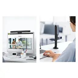 Вентилятор Baseus Refreshing Monitor Clip-On & Stand-Up Desk Fan настільний чорний (ACQS000001) - мініатюра 2