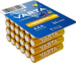 VARTA Батарейка Varta Longlife лужна AAA блістер, 24 шт