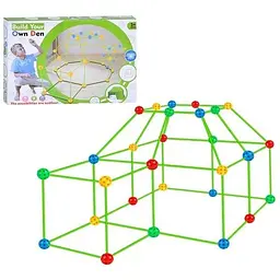 Дитячий конструктор Bambi Build your own den 2020-46 каркас, кульки, палички