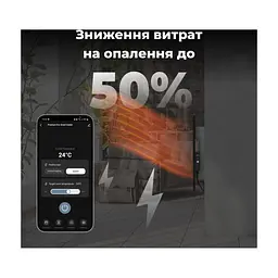 Обігрівач AENO Eco Smart GH4S LED Black (AGH0004S) - мініатюра 8
