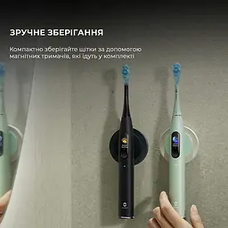 Електрична зубна щітка Oclean X Ultra 20 S Duo Set Green+Black - мініатюра 9
