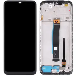 Дисплей Xiaomi Redmi 10C/Poco C40 чорний, оригінал PRC, з рамкою