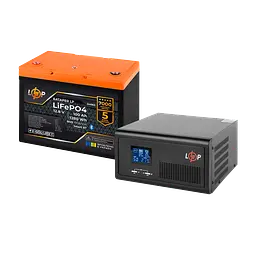 Комплект резервного живлення LogicPower B1500 + літієва (LiFePO4) батарея 1280Wh