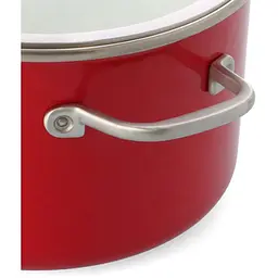 Каструля KitchenAid Steel Core з кришкою 24 см 6 л червона (CC003270-001) - мініатюра 3